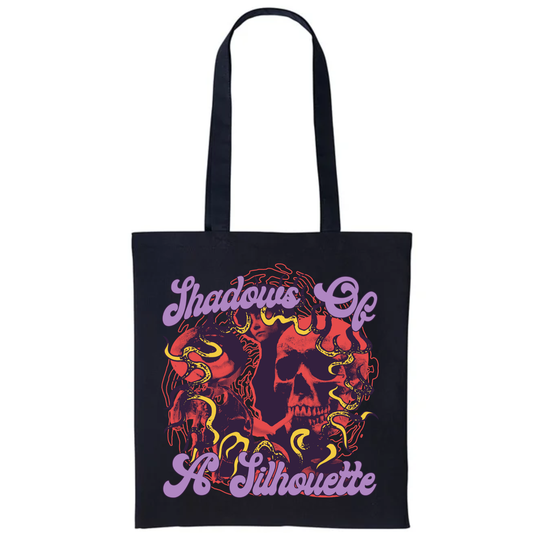 SHADOWS OF A SILHOUETTE – GRAPHIC TOTE BAG - BLACK