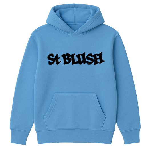 St Blush Logo Hoodie – Aquatic