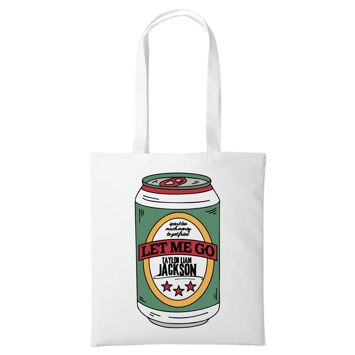 Taylor Liam Jackson – “Let Me Go” Tote Bag (WHITE EDITION)