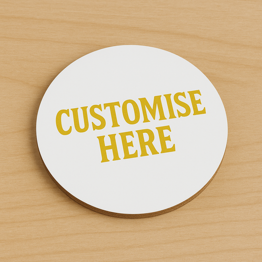 Round Sublimation Coaster – 9.5cm with Cork Base
