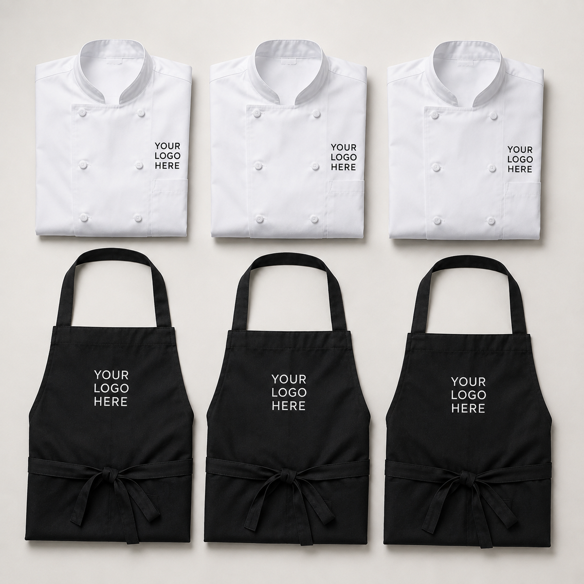 Kitchen Package — 1 Chef Jacket & 1 Apron (Team of 3)