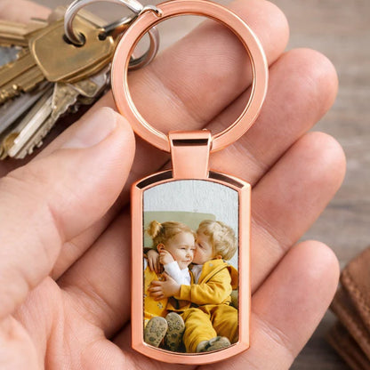 Oblong Photo Keyring