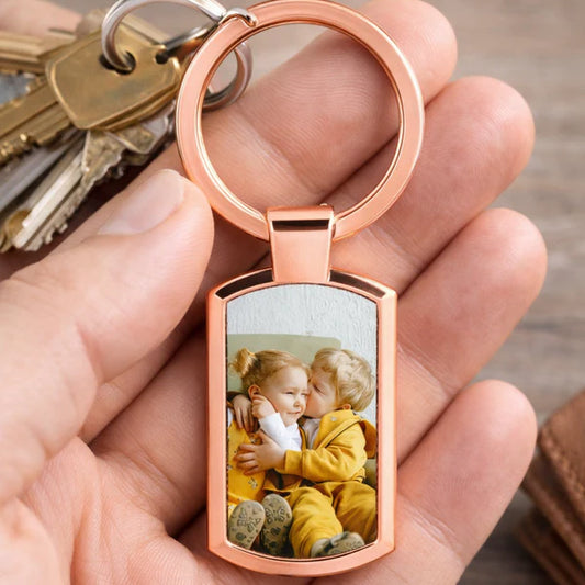 Oblong Photo Keyring
