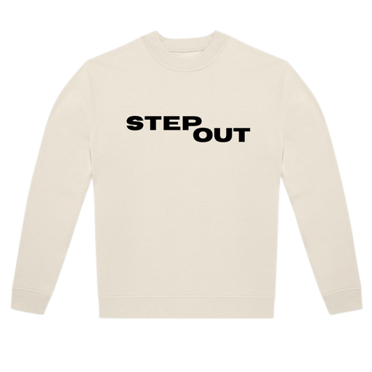 Step Out Crewneck Sweatshirt - LOGO (OFF WHITE EDITION)