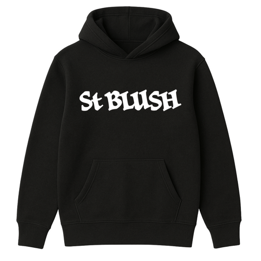 St Blush Logo Hoodie – Black