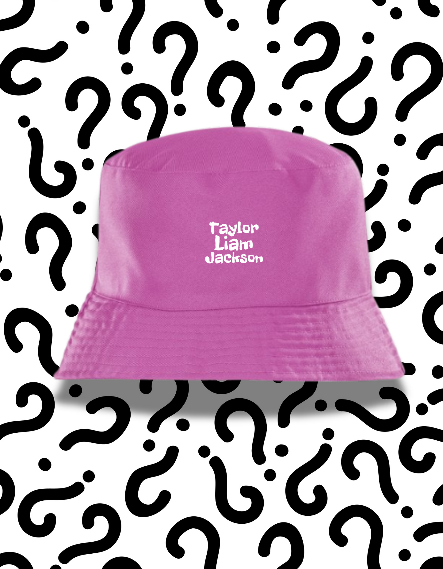 Taylor Liam Jackson Bucket Hat – Pink or Black (Small / Large)