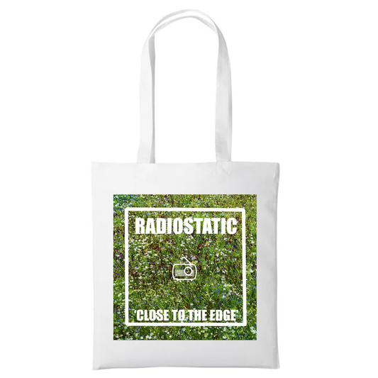 RADIO STATIC – CLOSE TO THE EDGE TOTE (WHITE EDITION)