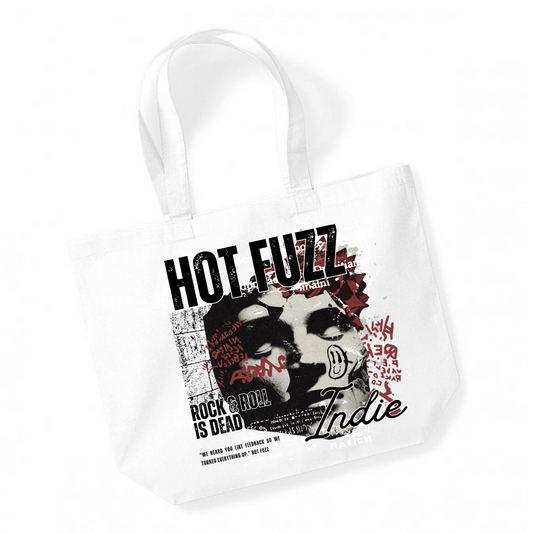 Hot Fuzz Band Hoodie - Tote Bag - White