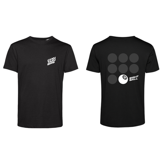 THE CONTAINERS – 8 BALL T-SHIRT - BLACK