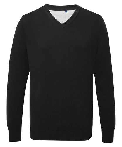 Asquith & Fox Men's cotton blend v-neck sweater