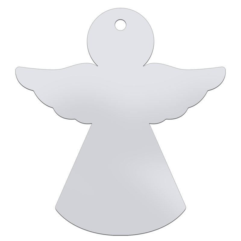 Acrylic Christmas Decorations (Pack of 10) - Angel