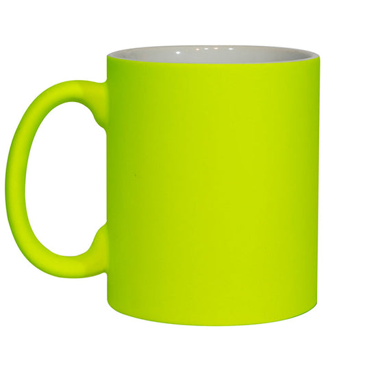 Fluorescent Matt Mug - Yellow