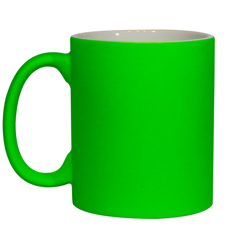 Fluorescent Matt Mug - Green