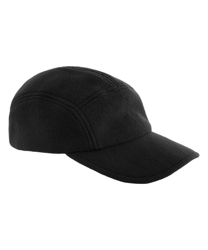 Recycled fleece 5-panel cap - Black