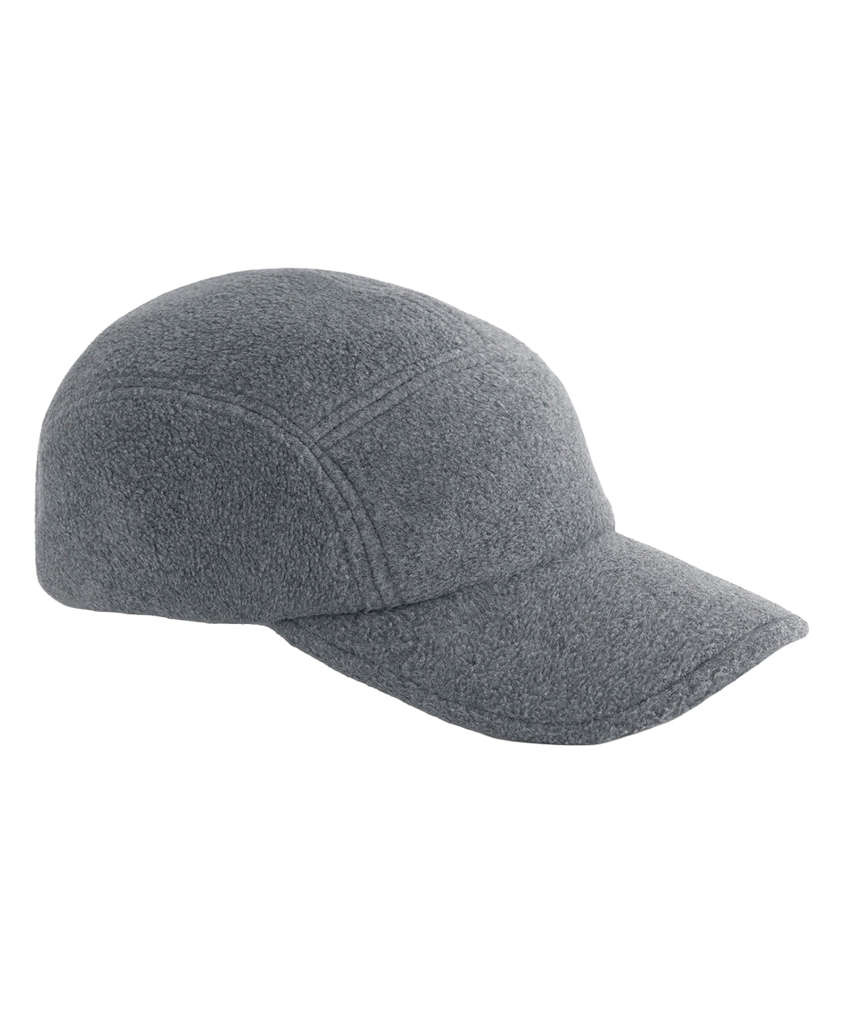 Recycled fleece 5-panel cap - Charcoal
