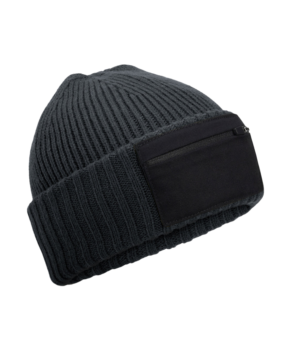 Beechfield Zip patch beanie