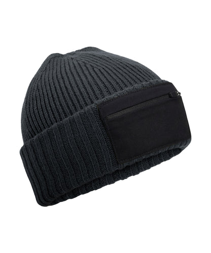 Beechfield Zip patch beanie