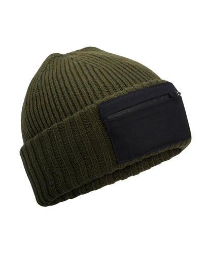 Beechfield Zip patch beanie