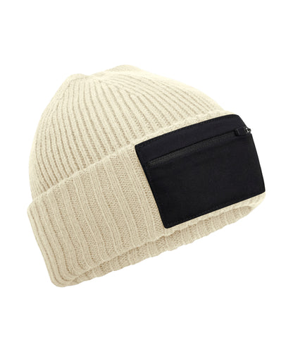 Beechfield Zip patch beanie