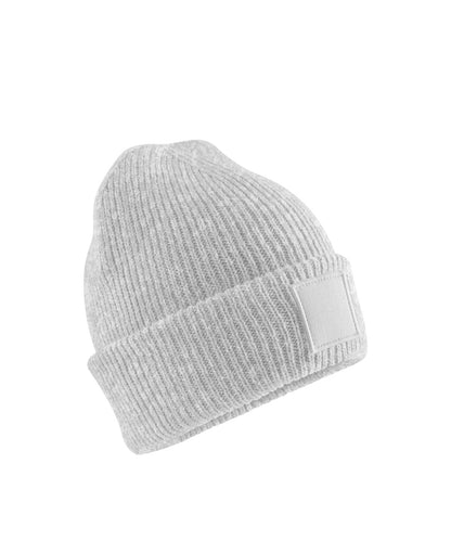 Beechfield Kids deep cuffed tonal patch beanie