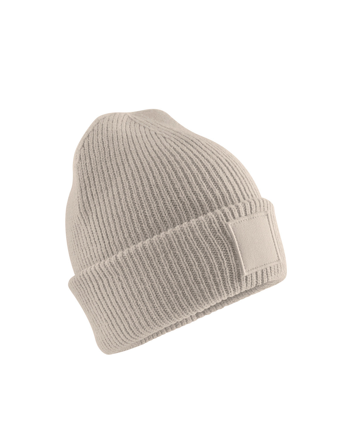 Beechfield Kids deep cuffed tonal patch beanie