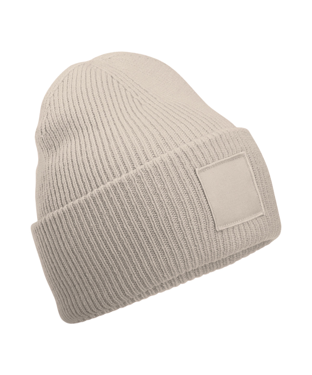 Beechfield Deep-cuffed tonal patch beanie