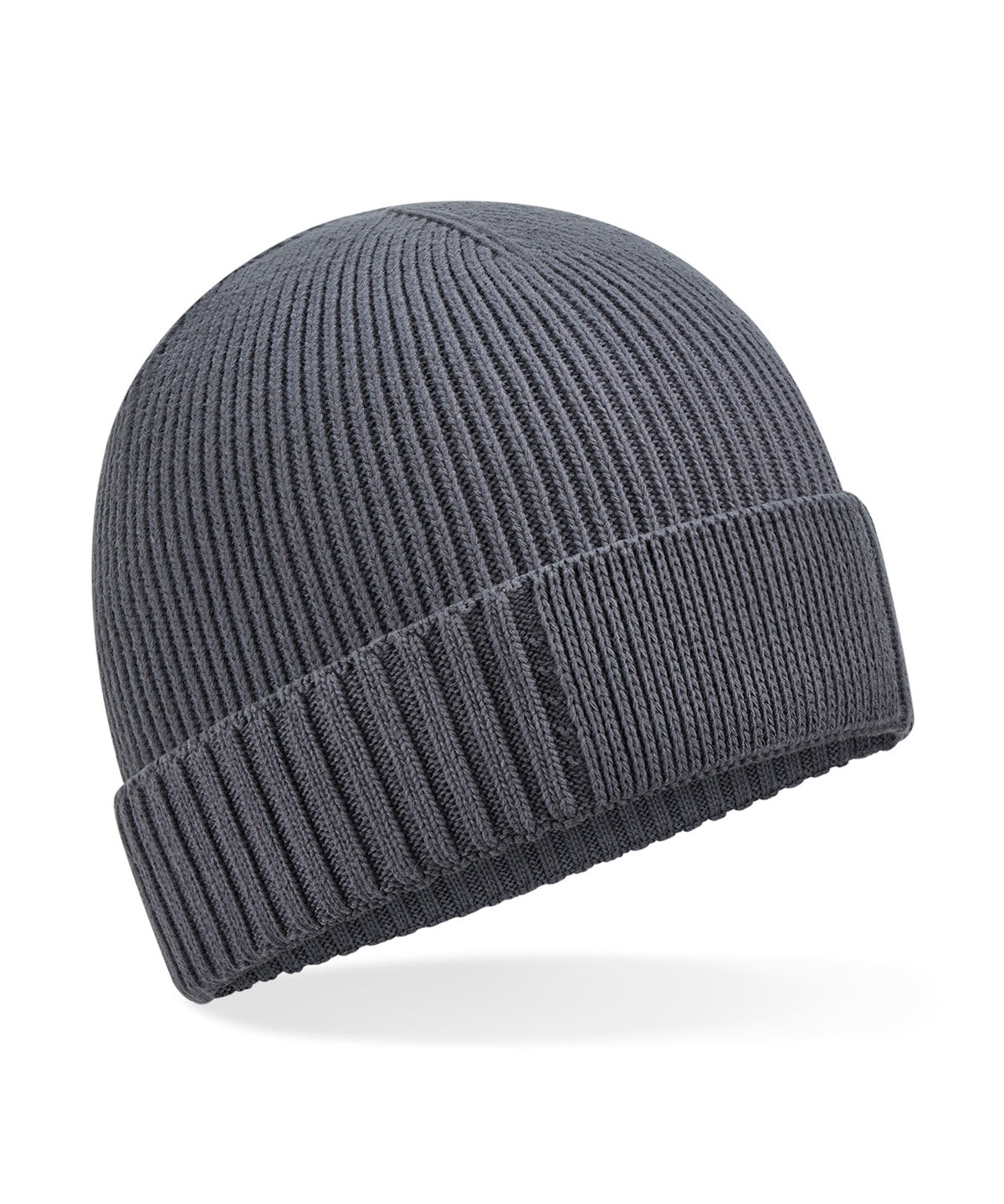 Beechfield Organic cotton engineered patch beanie