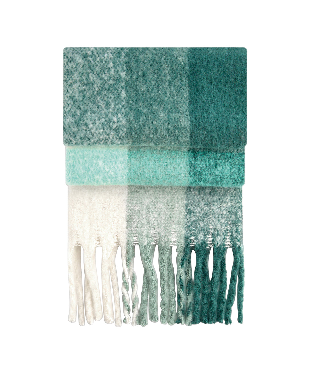 Beechfield Fluffy check scarf