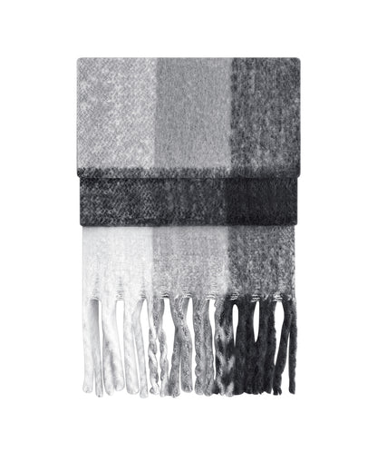 Beechfield Fluffy check scarf