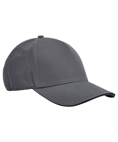 Beechfield EarthAware® classic organic cotton 5-panel cap – sandwich peak