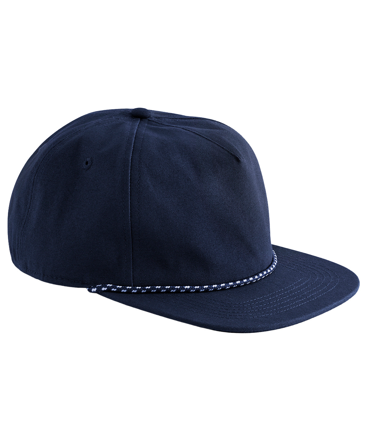 EarthAware® organic cotton 5-panel rope cap - Oxford Navy