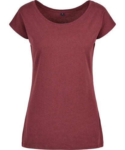 Build Your Brand Basic Women's wide neck tee