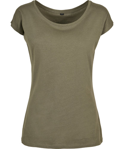 Build Your Brand Basic Women's wide neck tee