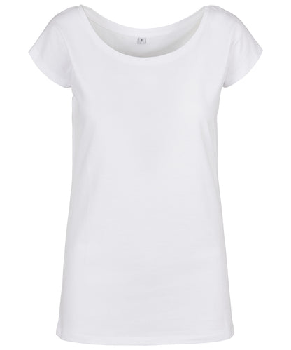 Build Your Brand Basic Women's wide neck tee
