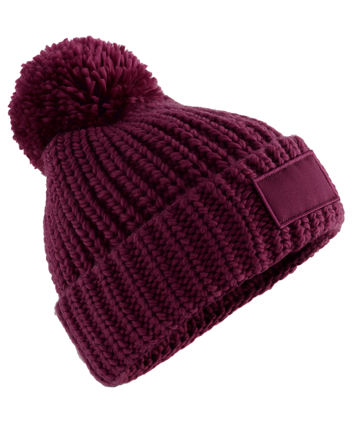 Toasty patch beanie - Burgundy