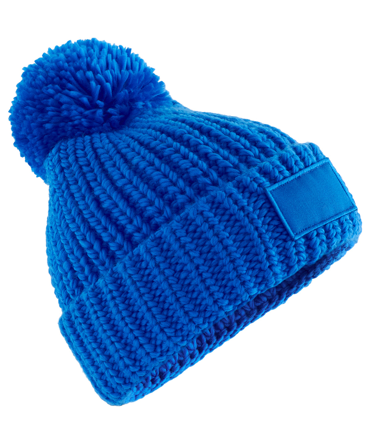 Toasty patch beanie - Luminous Blue