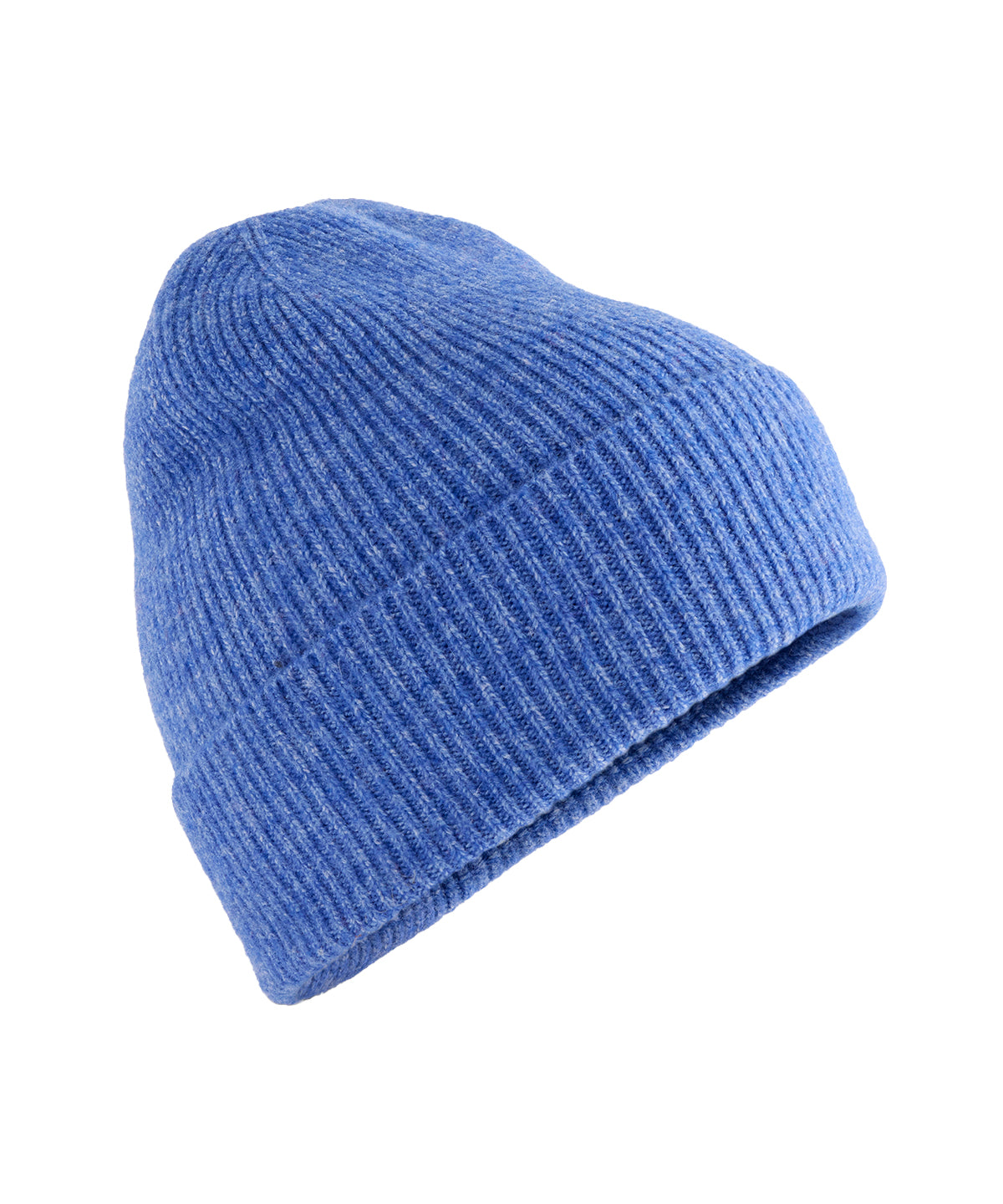 Wool blend beanie - Blue Marl