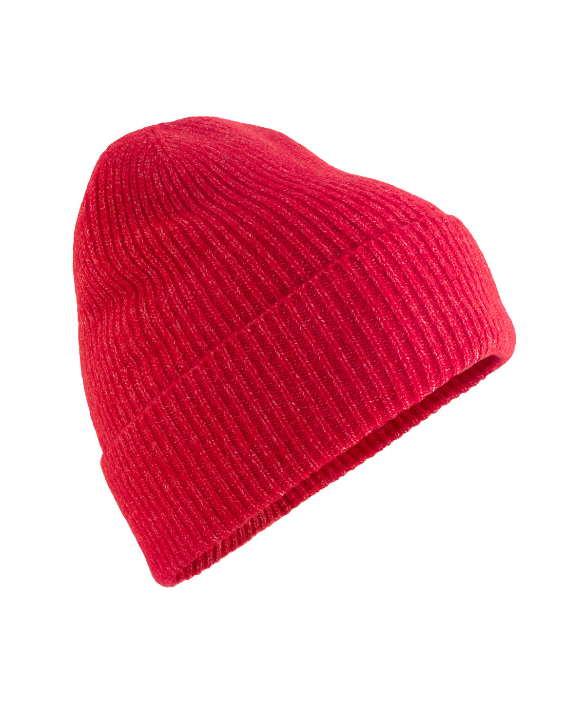 Wool blend beanie - Red Marl