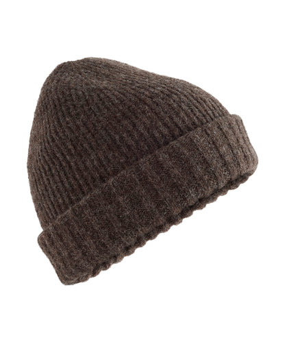 Stonefell beanie - Dark Brown Marl