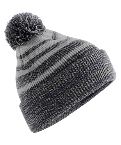 Team stripe beanie - Grey/Navy