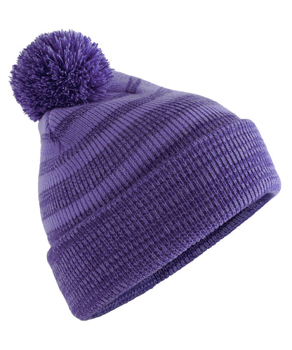 Team stripe beanie - Purple