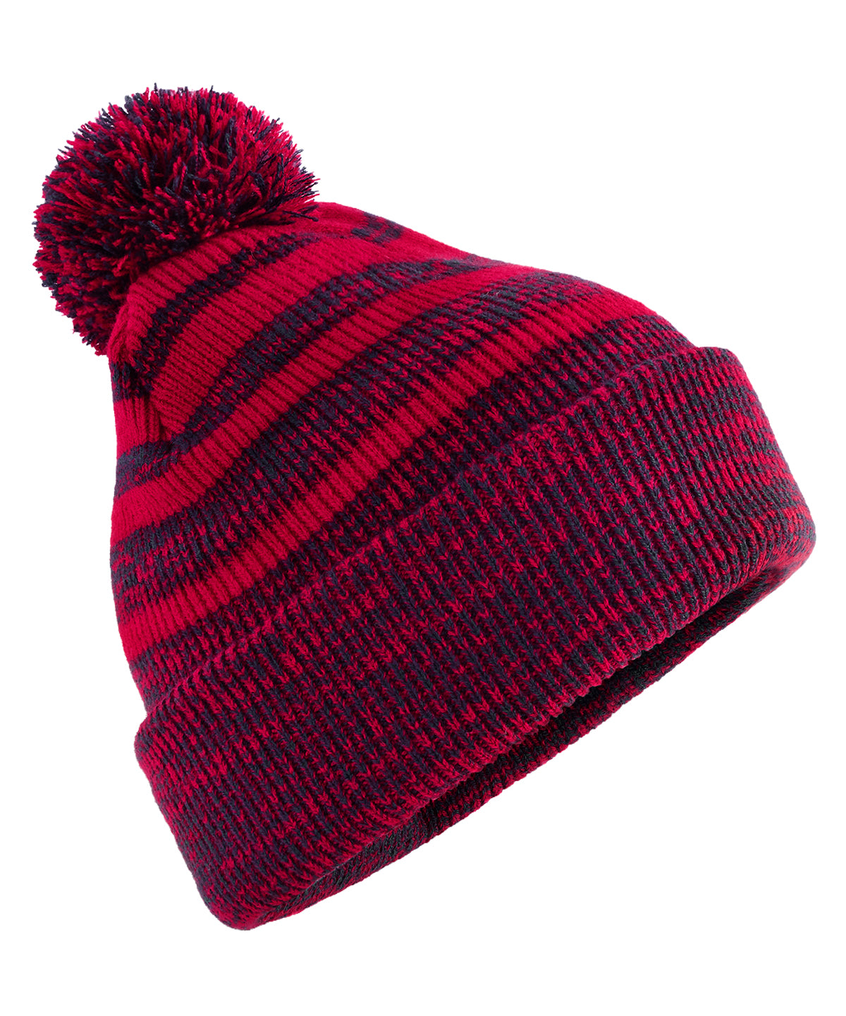 Team stripe beanie - Red/Navy