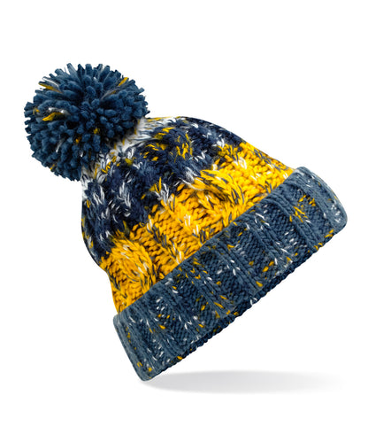 Beechfield Corkscrew pom pom beanie