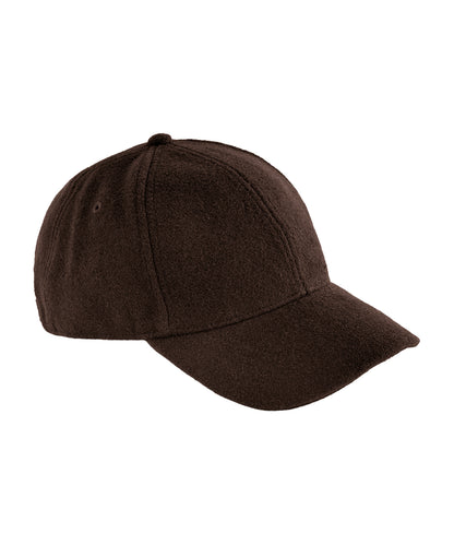 Wool blend cap - Dark Brown