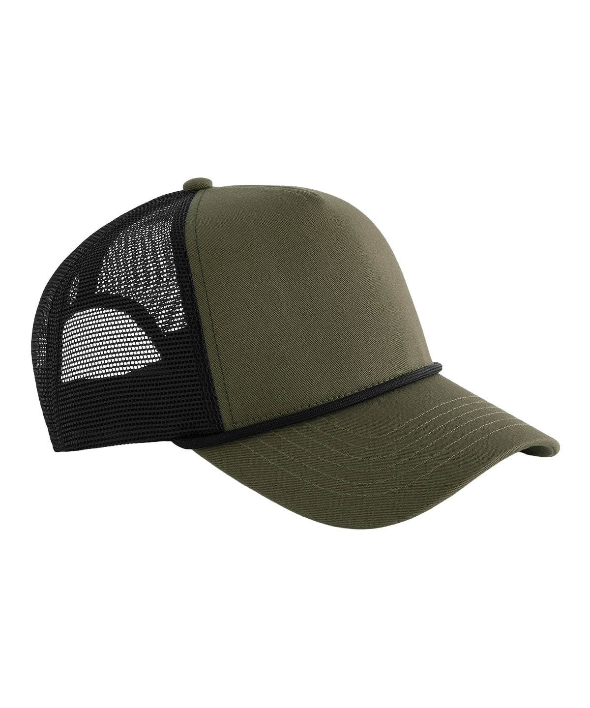 5-panel rope trucker - Military Green/Black