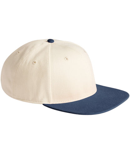 Beechfield Contrast flat peak 6-panel cap