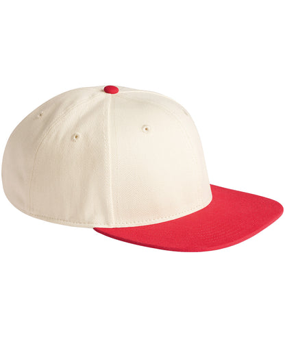 Beechfield Contrast flat peak 6-panel cap