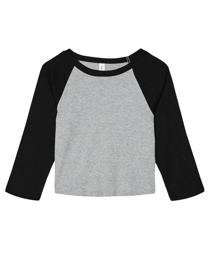 Bella Canvas Women’s micro rib 3/4 raglan baby t-shirt