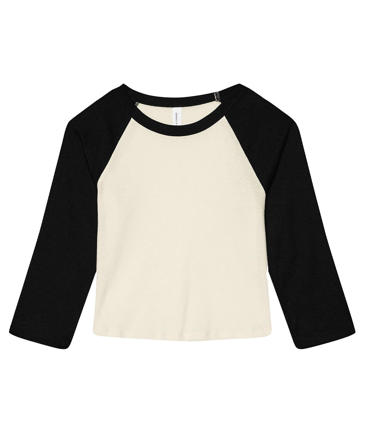 Bella Canvas Women’s micro rib 3/4 raglan baby t-shirt