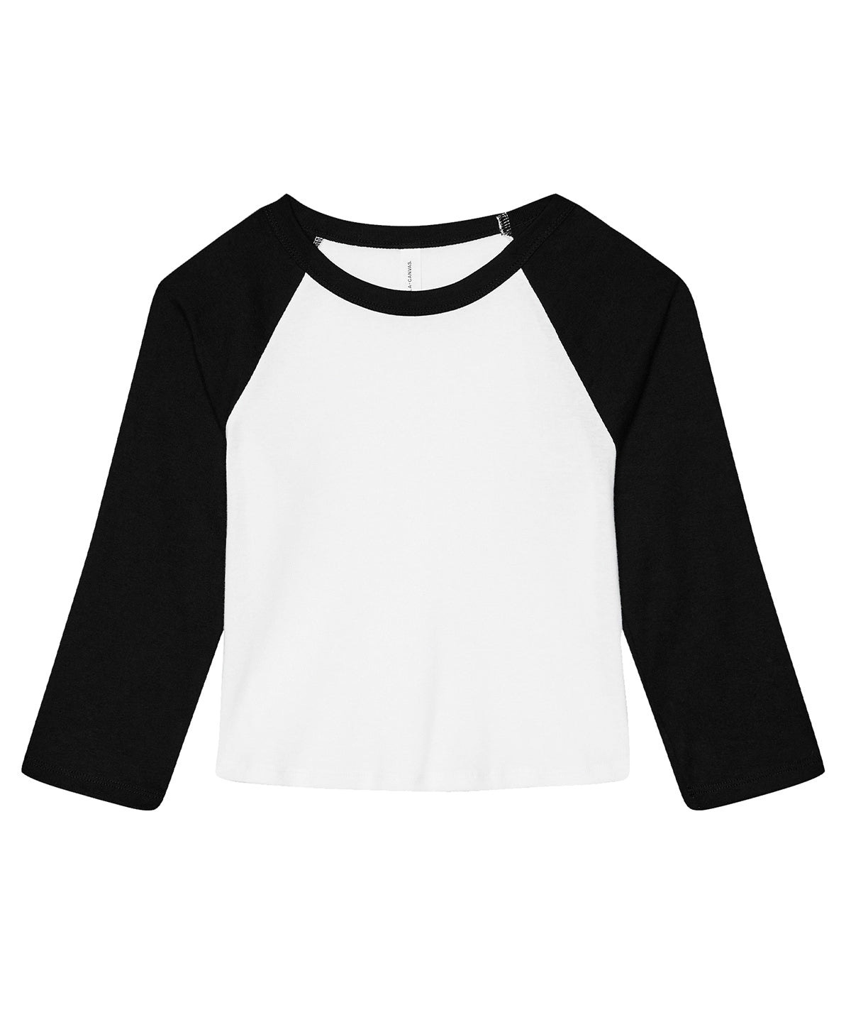 Bella Canvas Women’s micro rib 3/4 raglan baby t-shirt